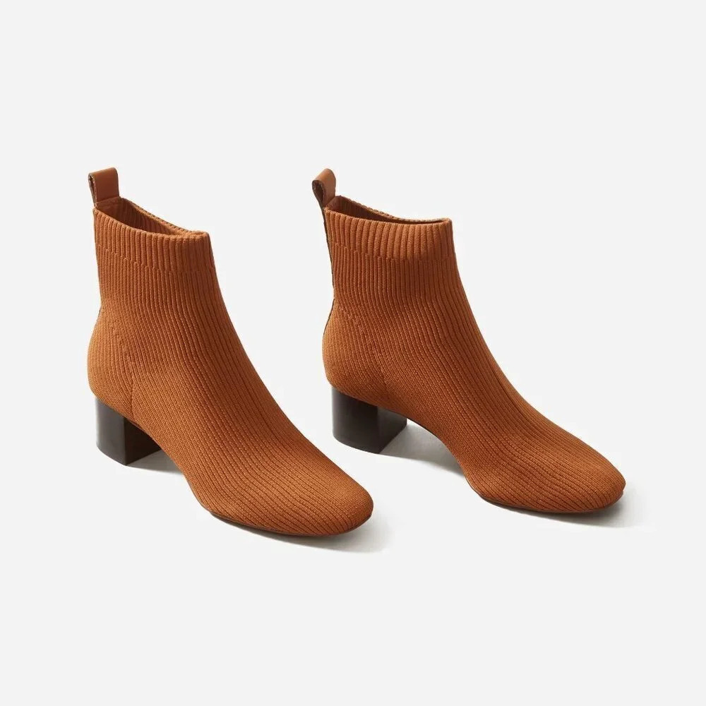 Everlane Toffee The Glove Knit Booties